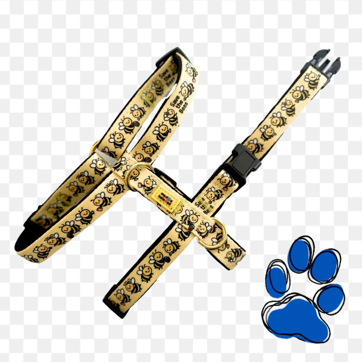Adjustable Dog Harness -  Save the Bees Collection