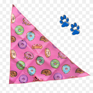 Hundehalstuch mit Donuts – Buntes Hunde-Accessoire